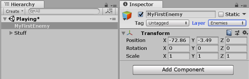 Depicting Layers in Inspector