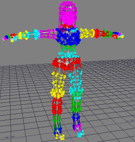 3D model with vertex weight assignment