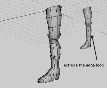 Screenshot of a Leg shape