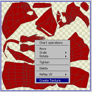 Screenshot of the Create Texture operation