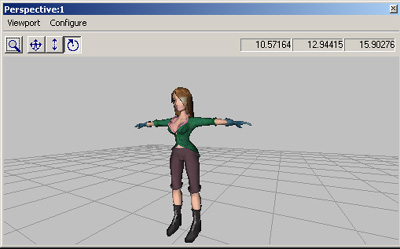 Screenshot of a character loaded inside CFX